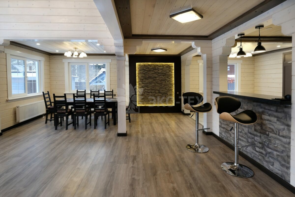 Дизайн интерьера деревянного дома