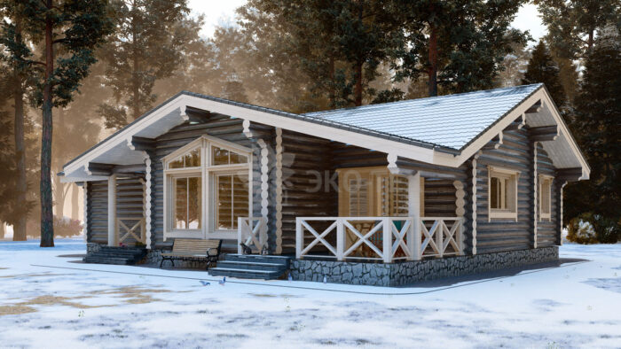 Проект дома Мурманск оцилиндрованное бревно