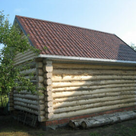 Наружная отделка деревянных бань