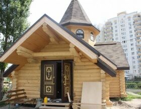 Эко-тех Завершение строительства и отделки деревянной часовни Донской иконы Божьей Матери