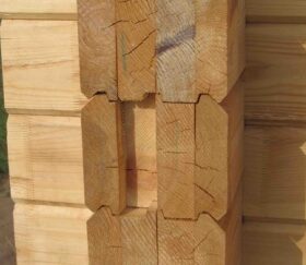 Фото типичных дефектов некачественного клееного бруса