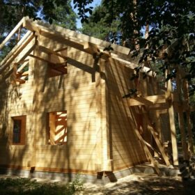 Строительства дома из клееного бруса