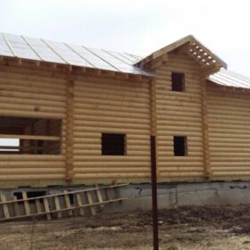 Дома из оцилиндрованного бревна