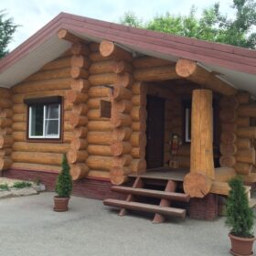 установка срубов домов