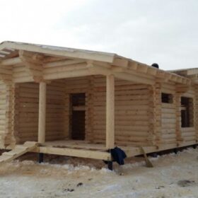 Одноэтажные проекты домов из дерева