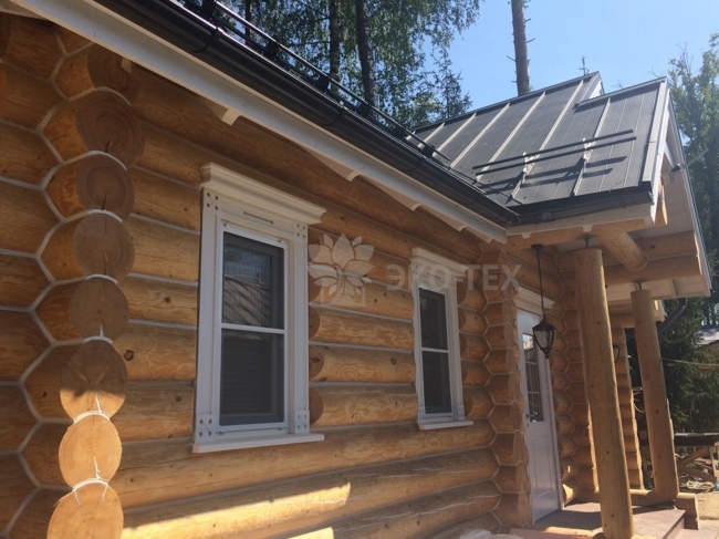 установка срубов домов