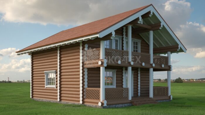 Проект дома Аврора оцилиндрованное