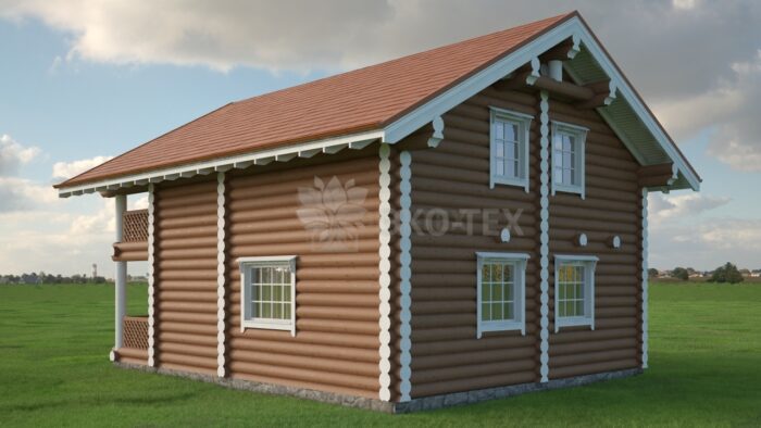 Проект дома Аврора оцилиндрованное