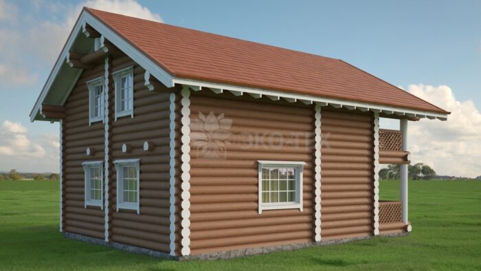 Проект дома Аврора оцилиндрованное