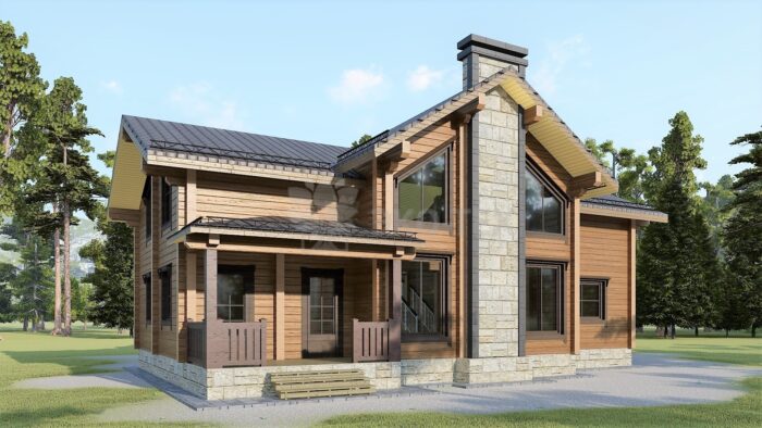 Проект дома Беловежская Пуща клееный брус