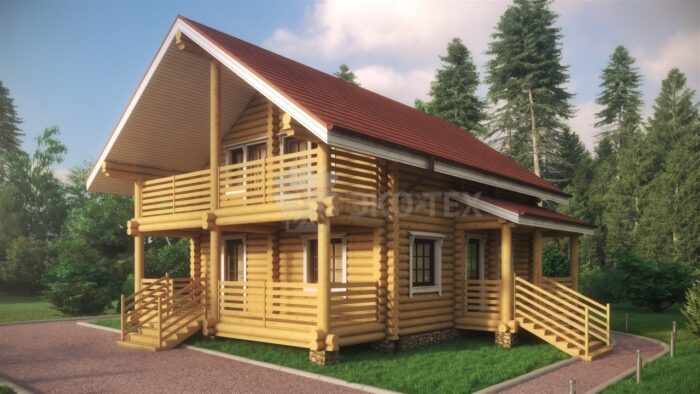 Проект дома Бородино оцилиндрованное