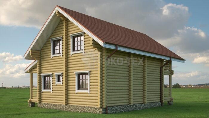 Проект дома Бородино оцилиндрованное