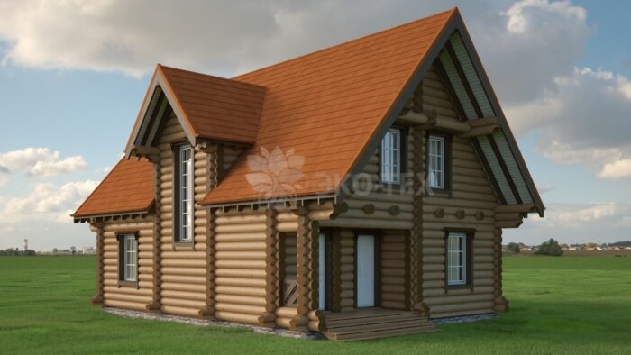 Проект дома Боярыня оцилиндрованное