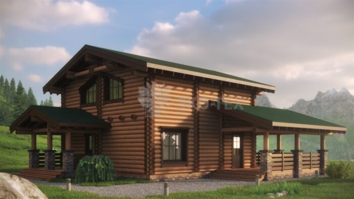 Проект дома Бремен оцилиндрованное