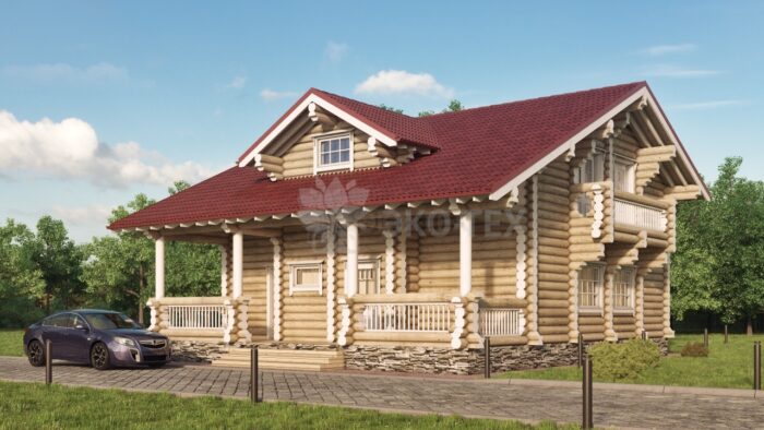 Проект дома Колумб оцилиндрованное