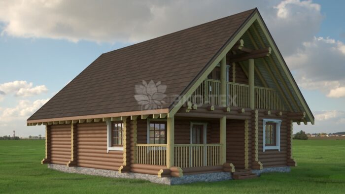 Проект дома Крост оцилиндрованное