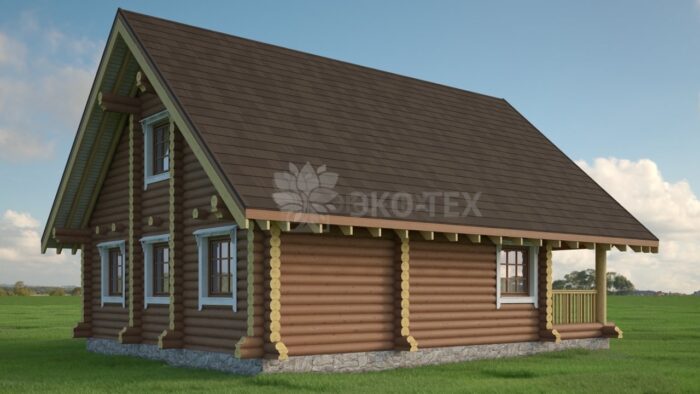 Проект дома Крост оцилиндрованное