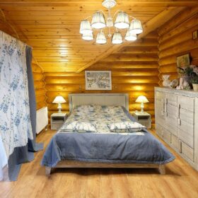 Дом из оцилиндрованного бревна по проекту Дублин