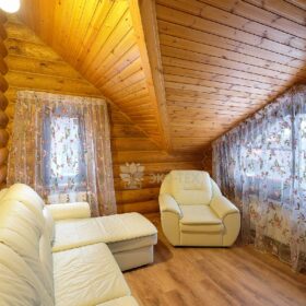 Дом из оцилиндрованного бревна по проекту Дублин