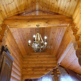 Дом из оцилиндрованного бревна по проекту Дублин