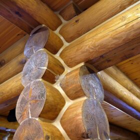 Дом из оцилиндрованного бревна по проекту Дублин