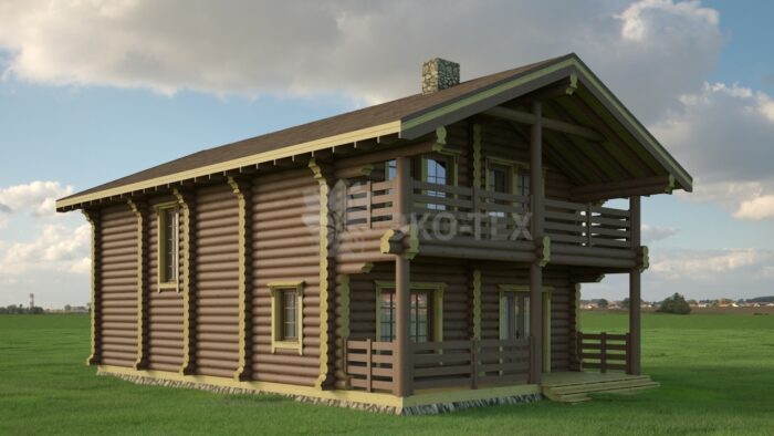 Проект дома Дрезден оцилиндрованное