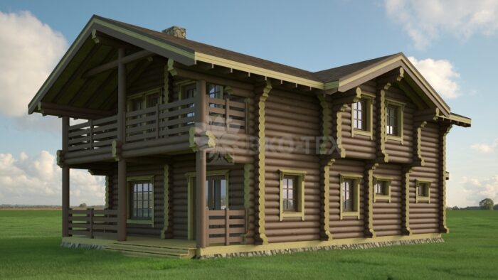 Проект дома Дрезден оцилиндрованное