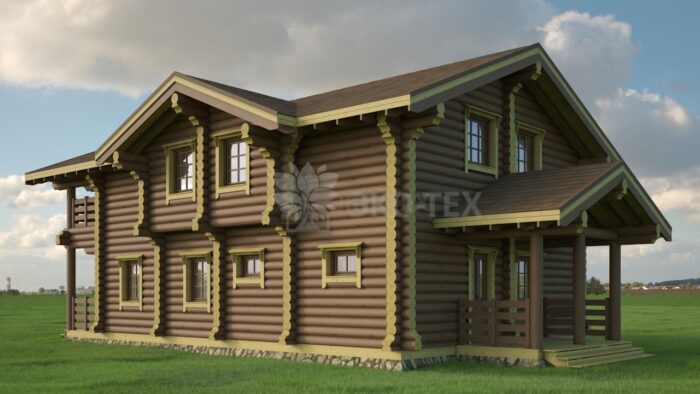 Проект дома Дрезден оцилиндрованное