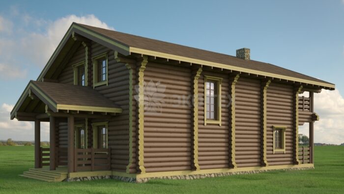 Проект дома Дрезден оцилиндрованное