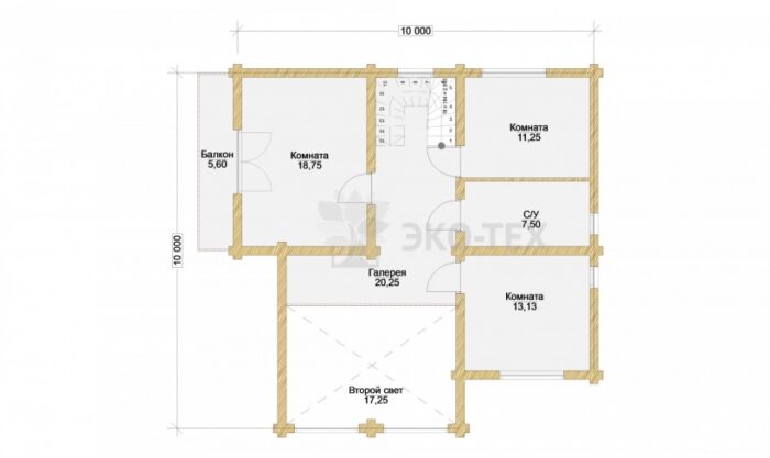 Проект дома Дублин оцилиндрованное