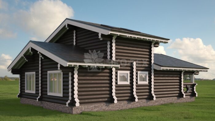 Проект дома Дубрава оцилиндрованное