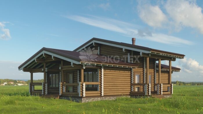 Проект дома Дубрава Стандарт оцилиндрованное