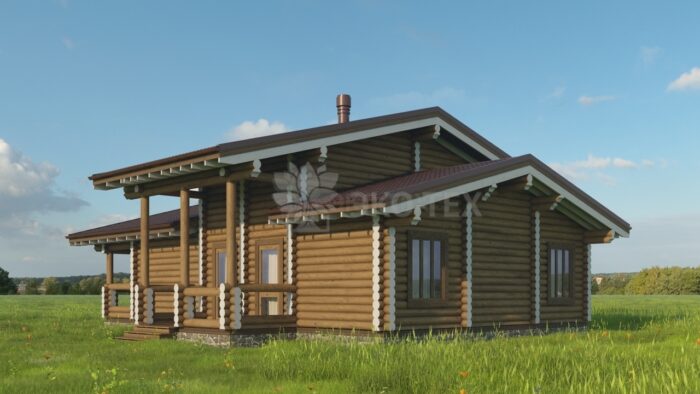 Проект дома Дубрава Стандарт оцилиндрованное