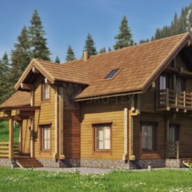 Проект дома Элвин клееный брус