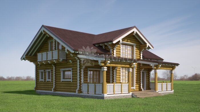 Проект дома Енисей оцилиндрованное