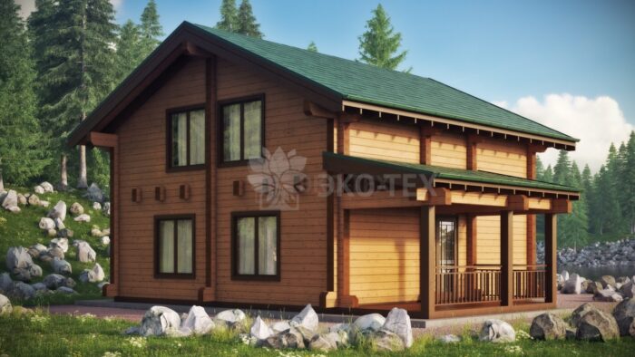 Проект дома Эсквайр Мини клееный брус