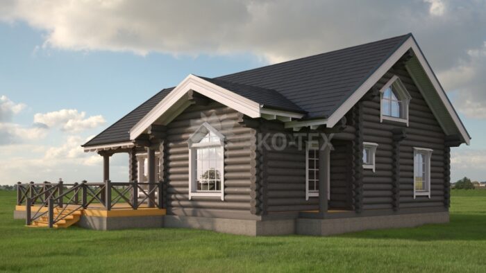 Проект дома Финский дом оцилиндрованное