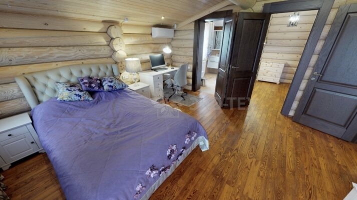 Фото дом из оцилиндрованного бревна по проекту дуб