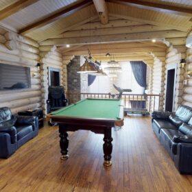 Фото дом из оцилиндрованного бревна по проекту дуб