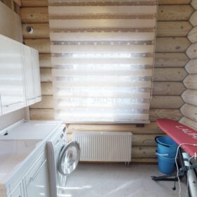 Фото дом из оцилиндрованного бревна по проекту дуб