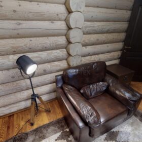 Фото дом из оцилиндрованного бревна по проекту дуб