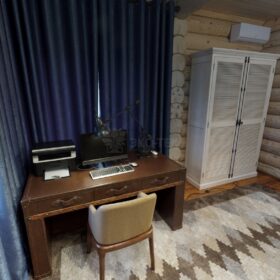 Фото дом из оцилиндрованного бревна по проекту дуб