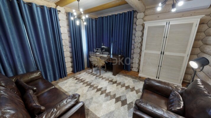 Фото дом из оцилиндрованного бревна по проекту дуб