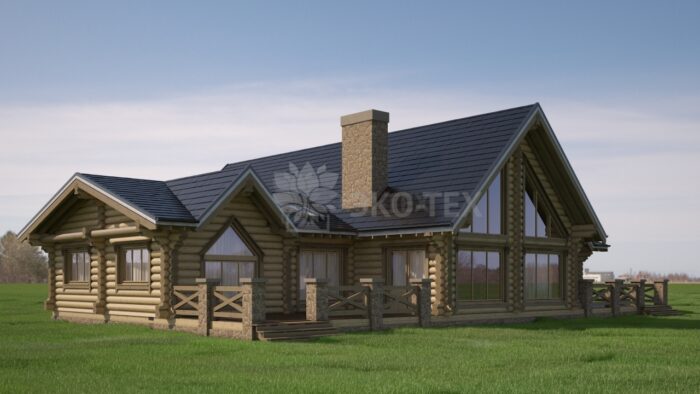 Проект дома Гепард оцилиндрованное