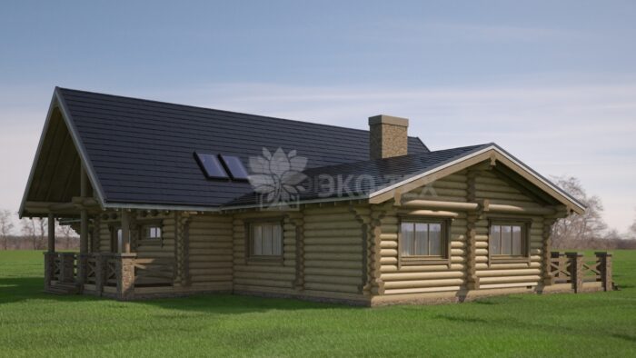 Проект дома Гепард оцилиндрованное