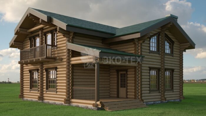 Проект дома Гринфилд оцилиндрованное