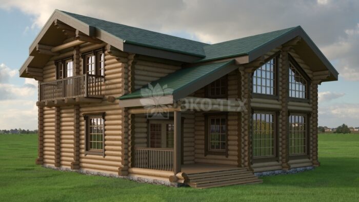 Проект дома Гринфилд оцилиндрованное