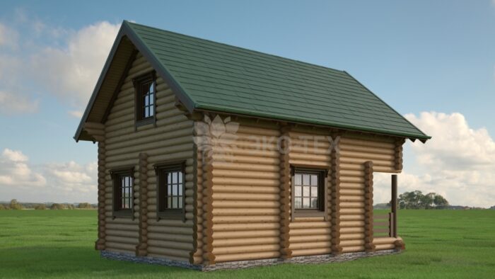 Проект дома Чернигов оцилиндрованное бревно