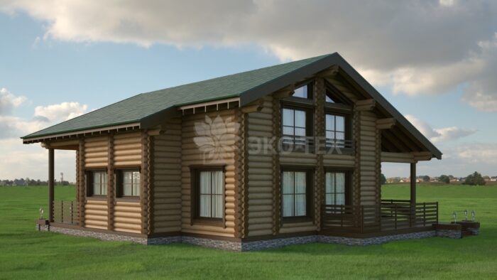 Проект дома Хантер оцилиндрованное бревно