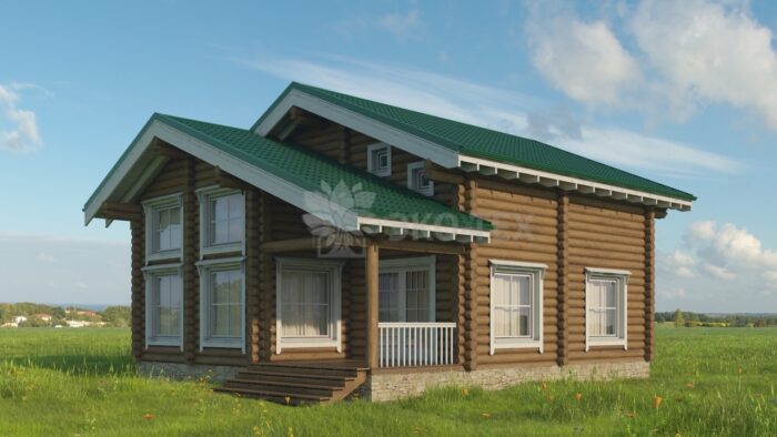 Проект дома Италика Стандарт оцилиндрованное